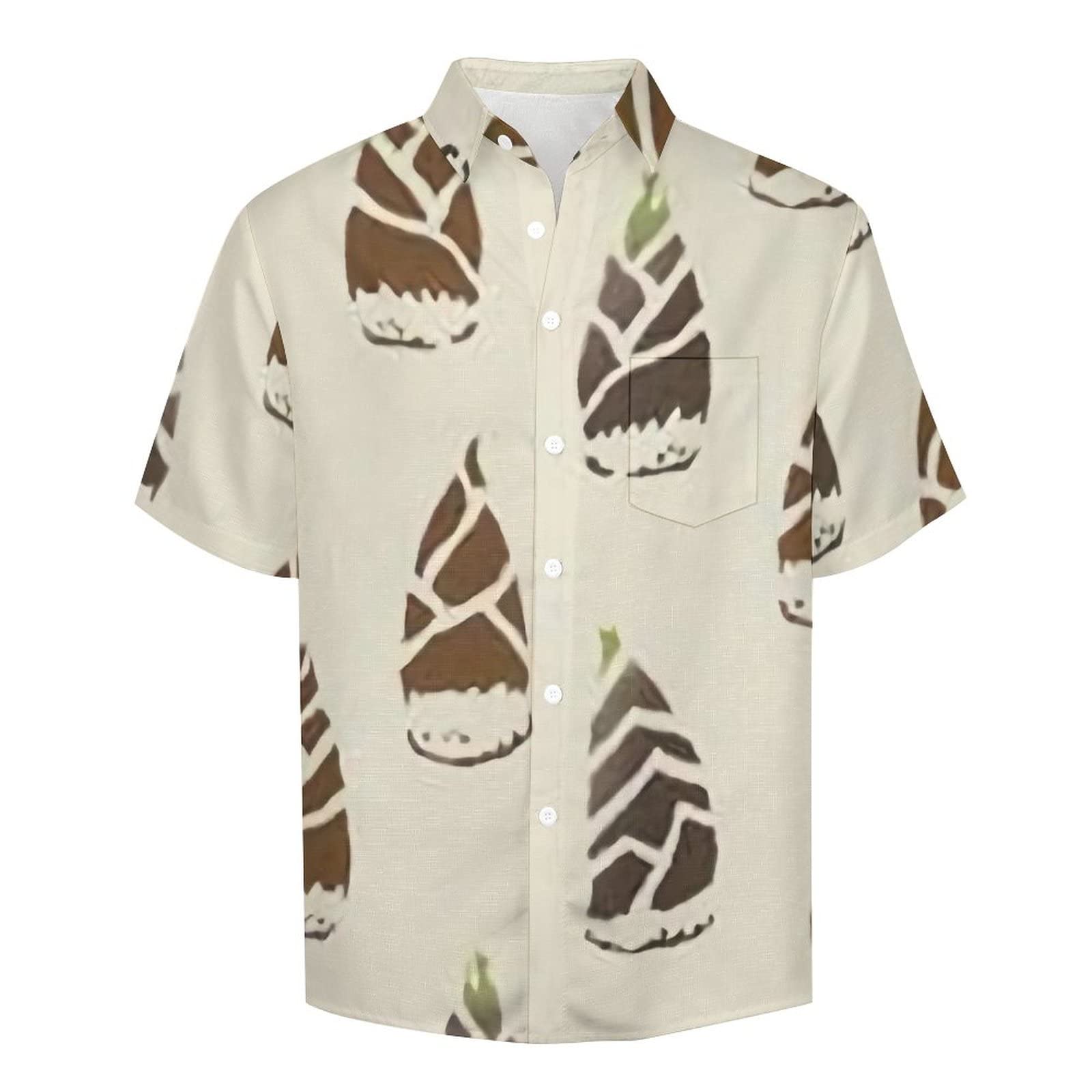 Amazon.co.jp: シャツ アロハシャツ メンズ 半袖シャツ 可愛い 竹 筍柄